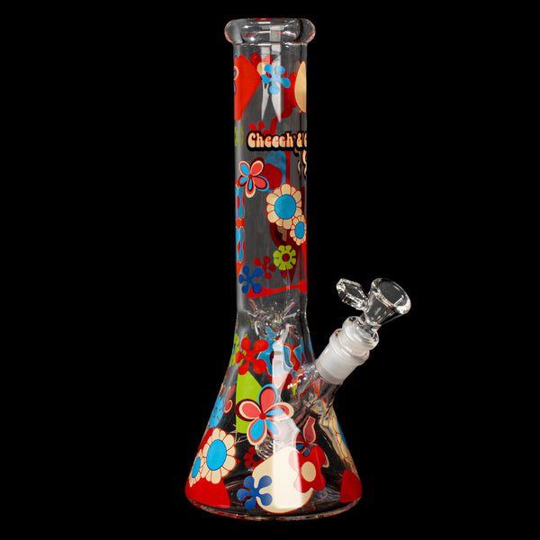 12" Power to the Flower Beaker Base Water Pipe
