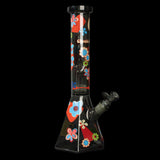 15" Power to the Flower Dual Chamber Hex Beaker Base Water Pipe