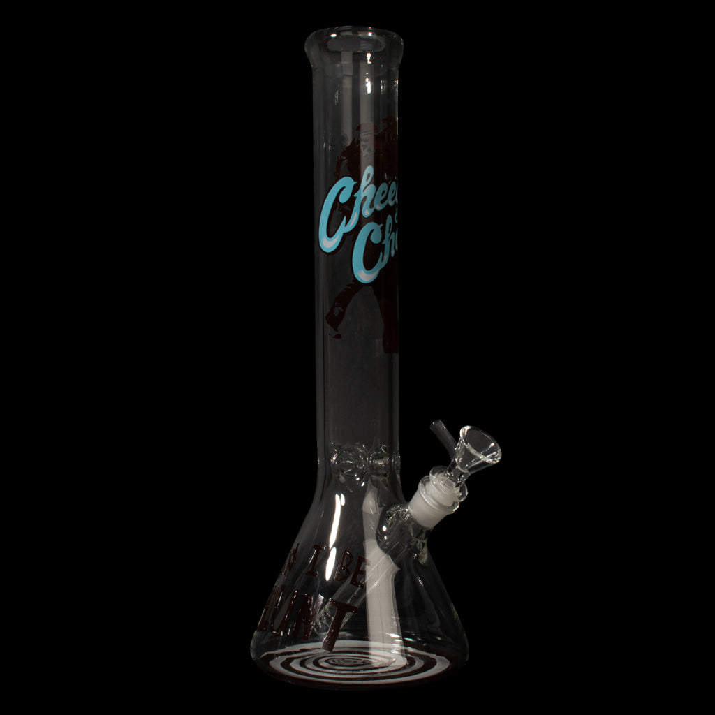 15" 7mm Thick Can I Be Blunt Beaker Base Water Pipe