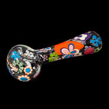 4.5" Power to the Flower Spoon Hand Pipe