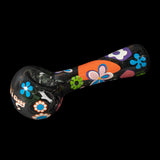 4.5" Power to the Flower Spoon Hand Pipe