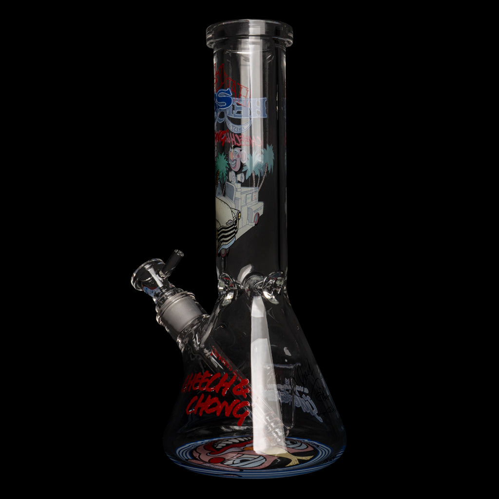 12" 7mm Thick Happy Herbs Sidekick Water Pipe (Limited Edition of 420)