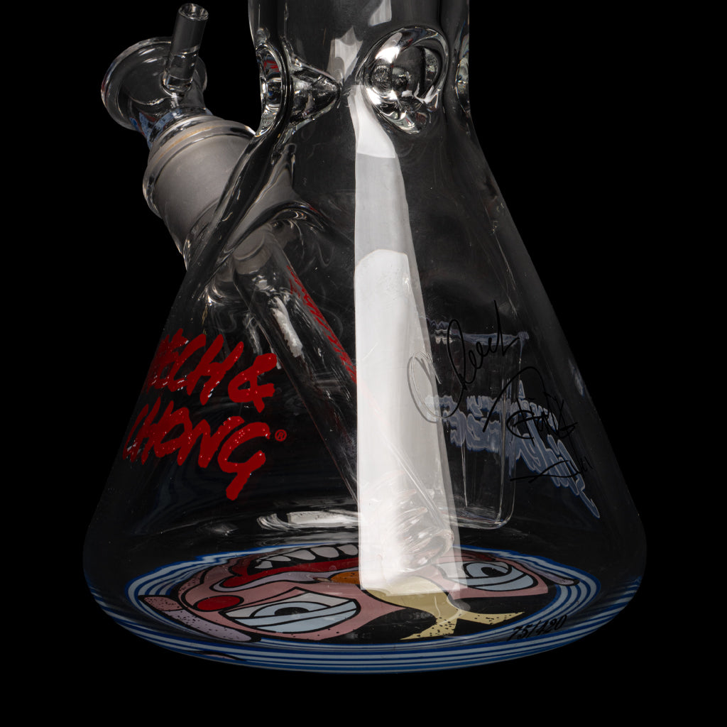 12" 7mm Thick Happy Herbs Sidekick Water Pipe (Limited Edition of 420)